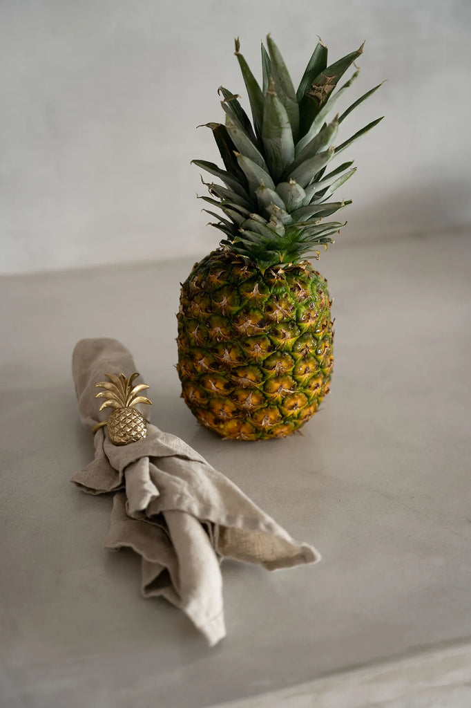 Le Rond de Serviette Ananas - Or