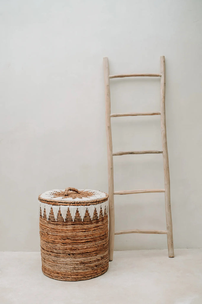 Paniers à linge cousus banane - Lot de 2