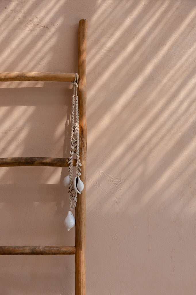 Le Collier Big White Cowrie - Blanc