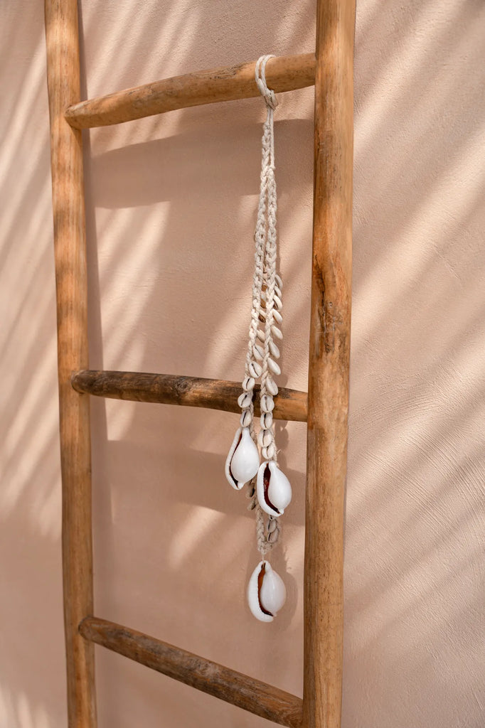 Le Collier Big White Cowrie - Blanc