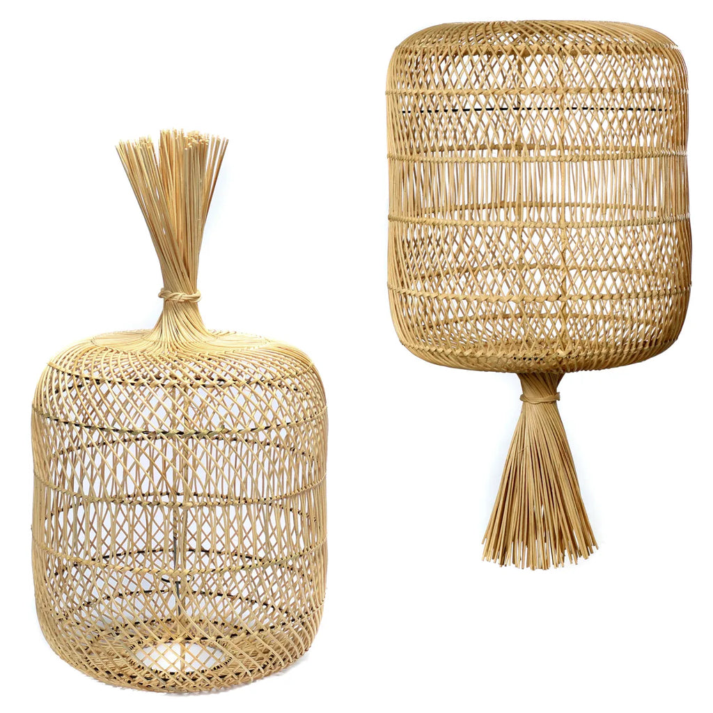 Suspension et Lampadaire The Dumpling - Naturel - L