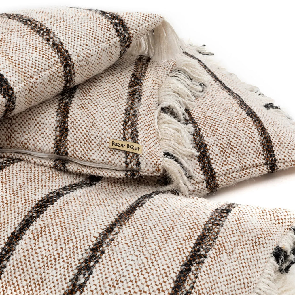 La Housse De Coussin Oh My Gee - Blanc Bohème - 35x100