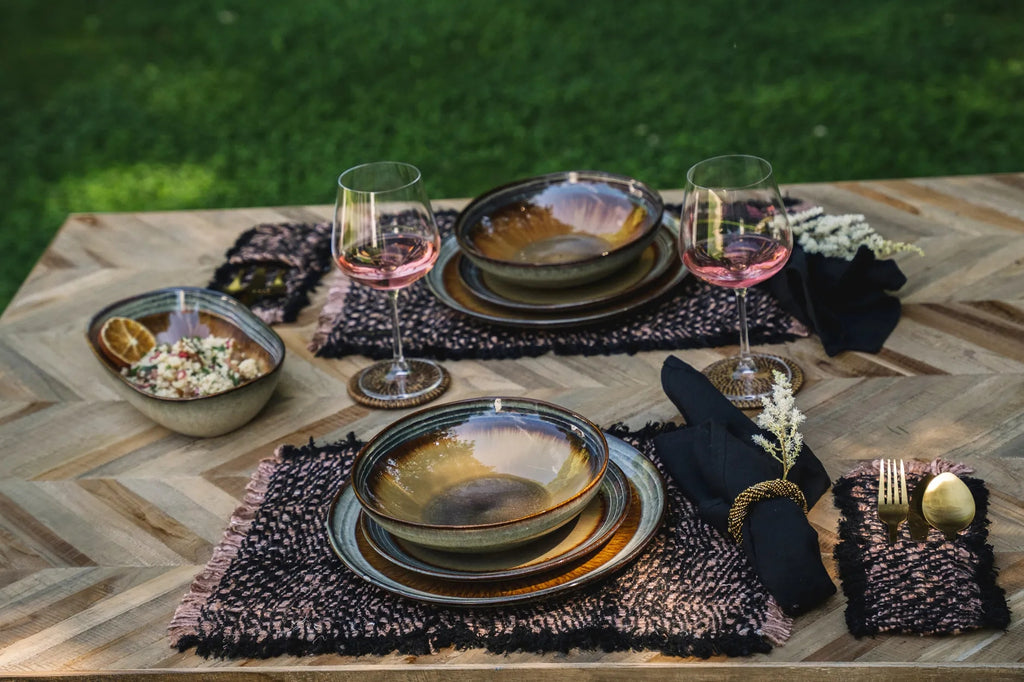 Le Set de Table Oh My Gee - Cuivre Noir - Lot de 4