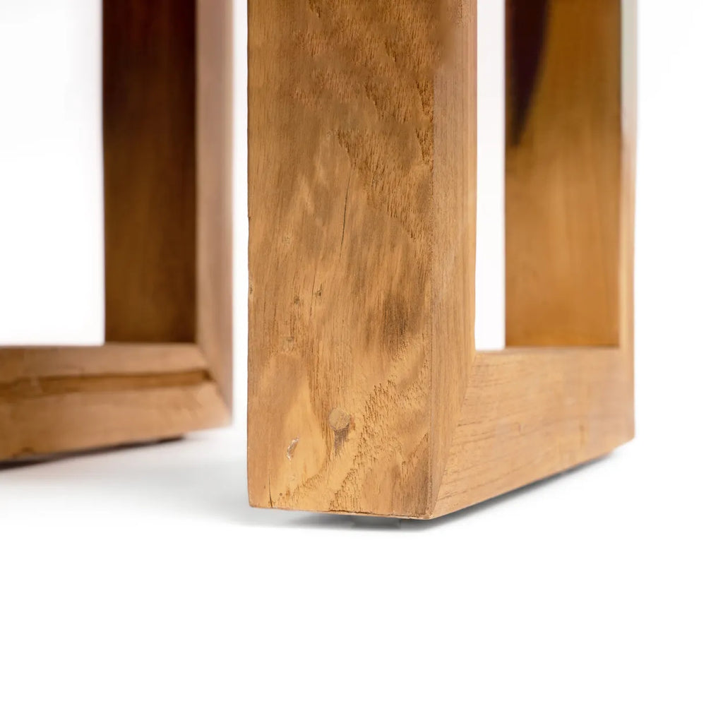 La table d'appoint en teck récupéré - Naturel