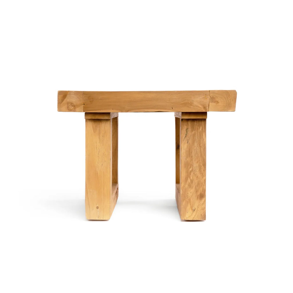 La table d'appoint en teck récupéré - Naturel