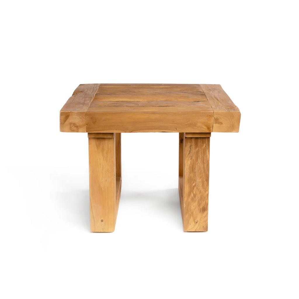 La table d'appoint en teck récupéré - Naturel
