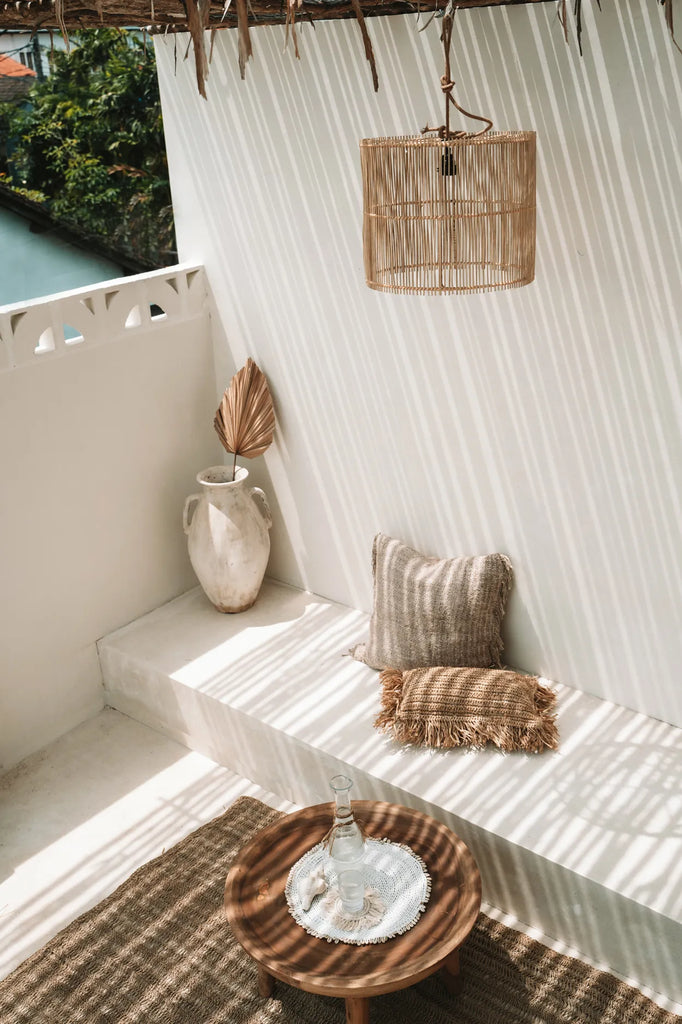 Le Set de table De Seagrass Shell - Blanc
