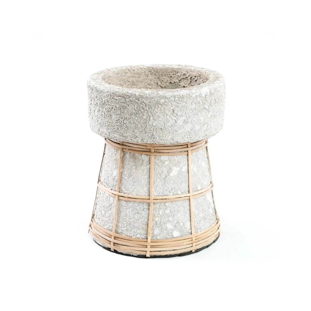 Le Bougeoir Serene - Gris Béton Naturel - M
