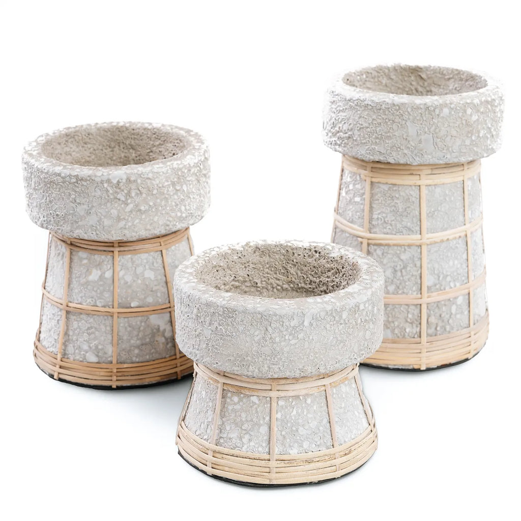 Le Bougeoir Serene - Gris Béton Naturel - M
