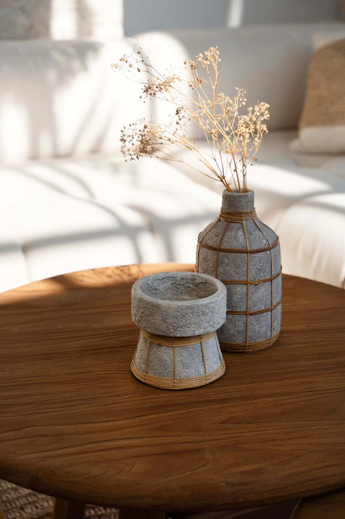 Le Bougeoir Serene - Gris Béton Naturel - S