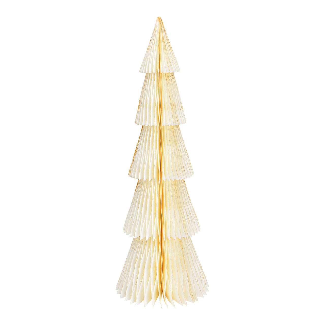 Support décoratif pour sapin de Noël blanc à paillettes – 20×60×20 cm