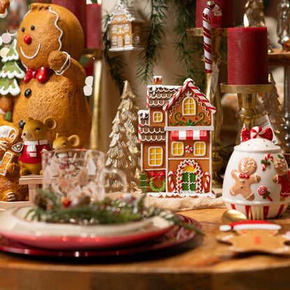 Figurine en pain d’épice avec sapin – 22 cm