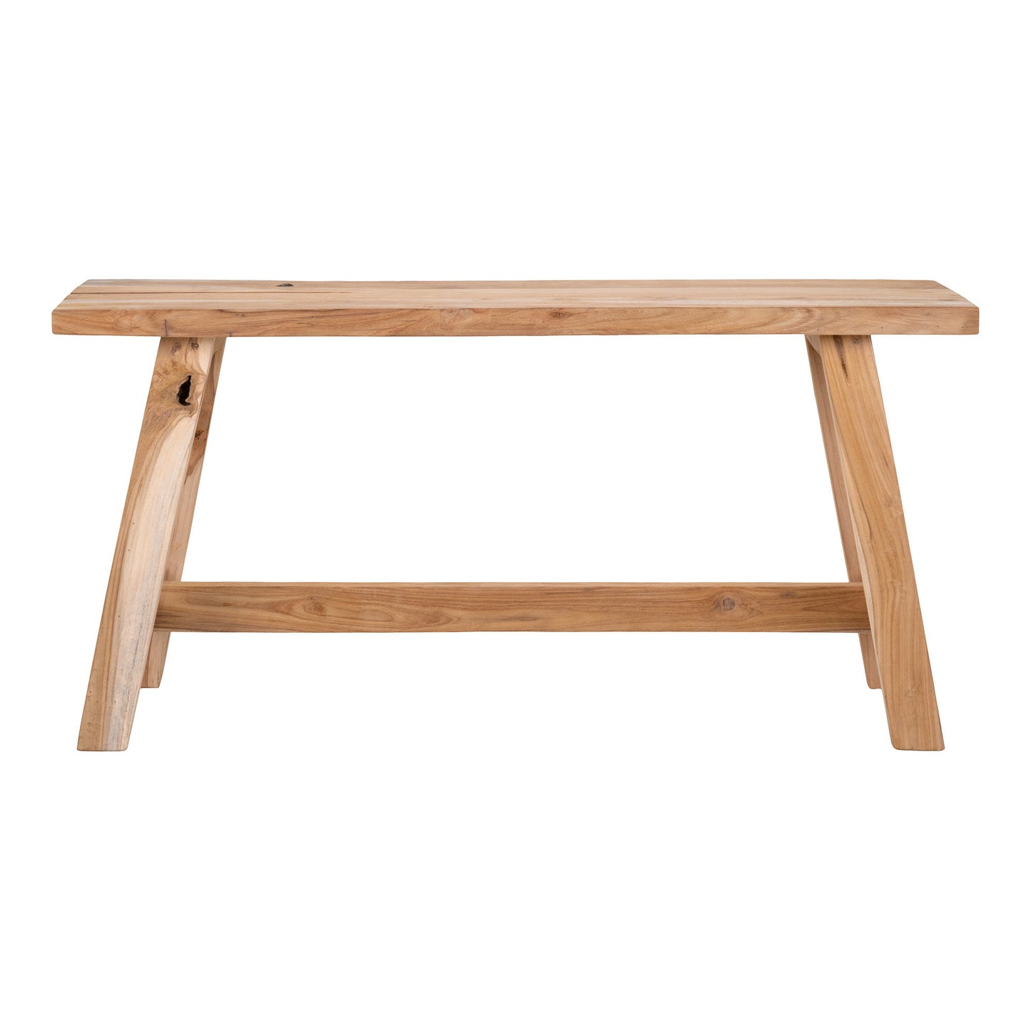 Banc Barcelone en teck naturel – 90 × 25 × 45 cm