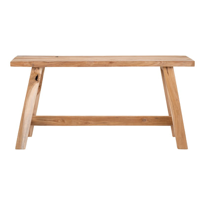 Banc Barcelone en teck naturel – 90 × 25 × 45 cm