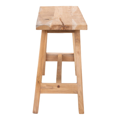 Banc Barcelone en teck naturel – 90 × 25 × 45 cm