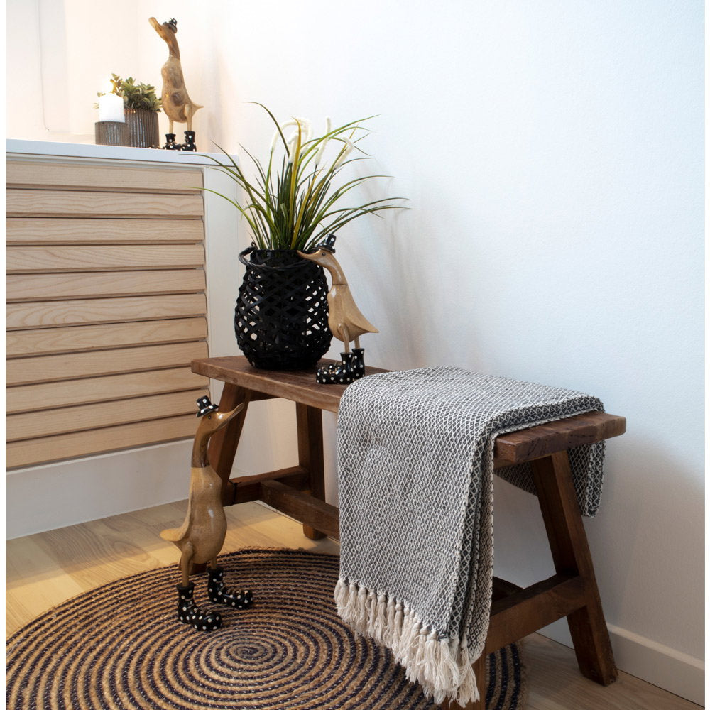 Banc Barcelone en teck naturel – 90 × 25 × 45 cm