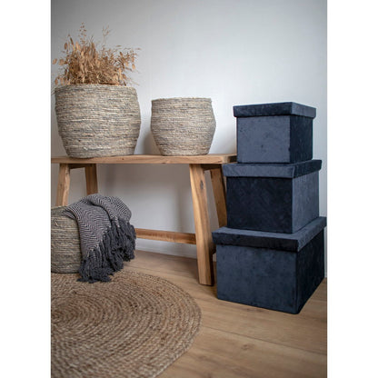 Banc Barcelone en teck naturel – 90 × 25 × 45 cm