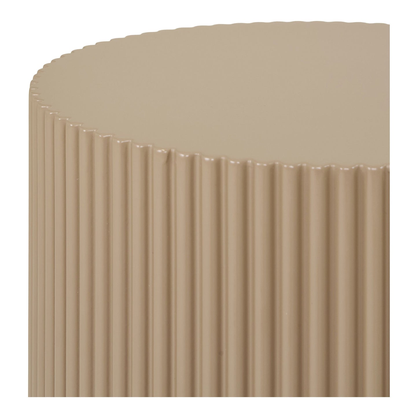 Farense - Table d'appoint, gris beige ø30x50 cm