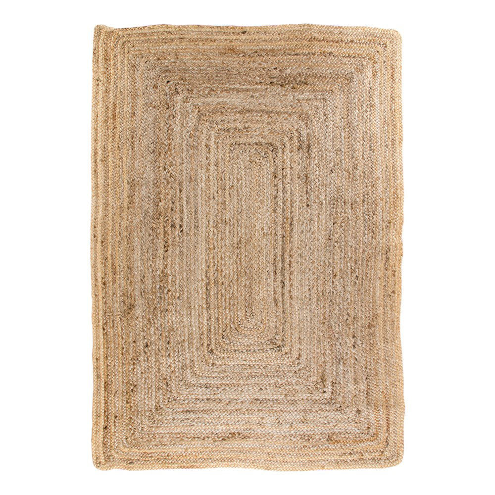 Tapis Bombay en jute tressé naturel – 180 × 240 cm