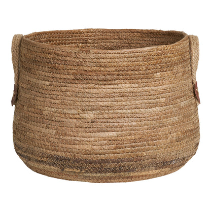 Paniers Aosta en feuille de bananier naturelle – Lot de 2