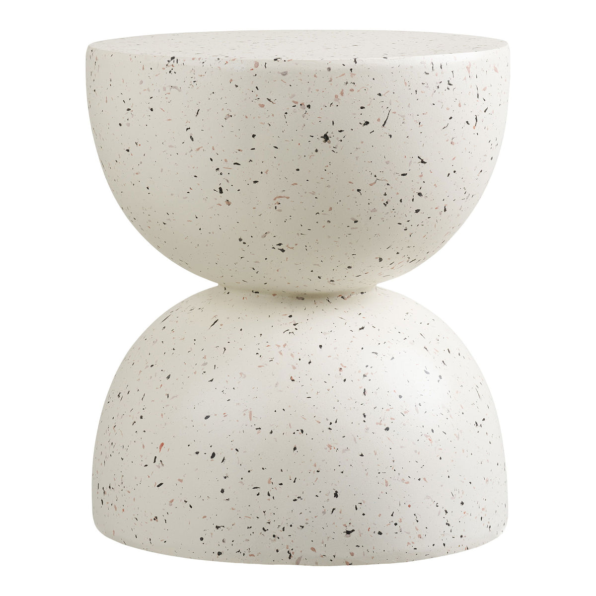 Table d’appoint Bonita effet terrazzo – Ø40 × H45 cm