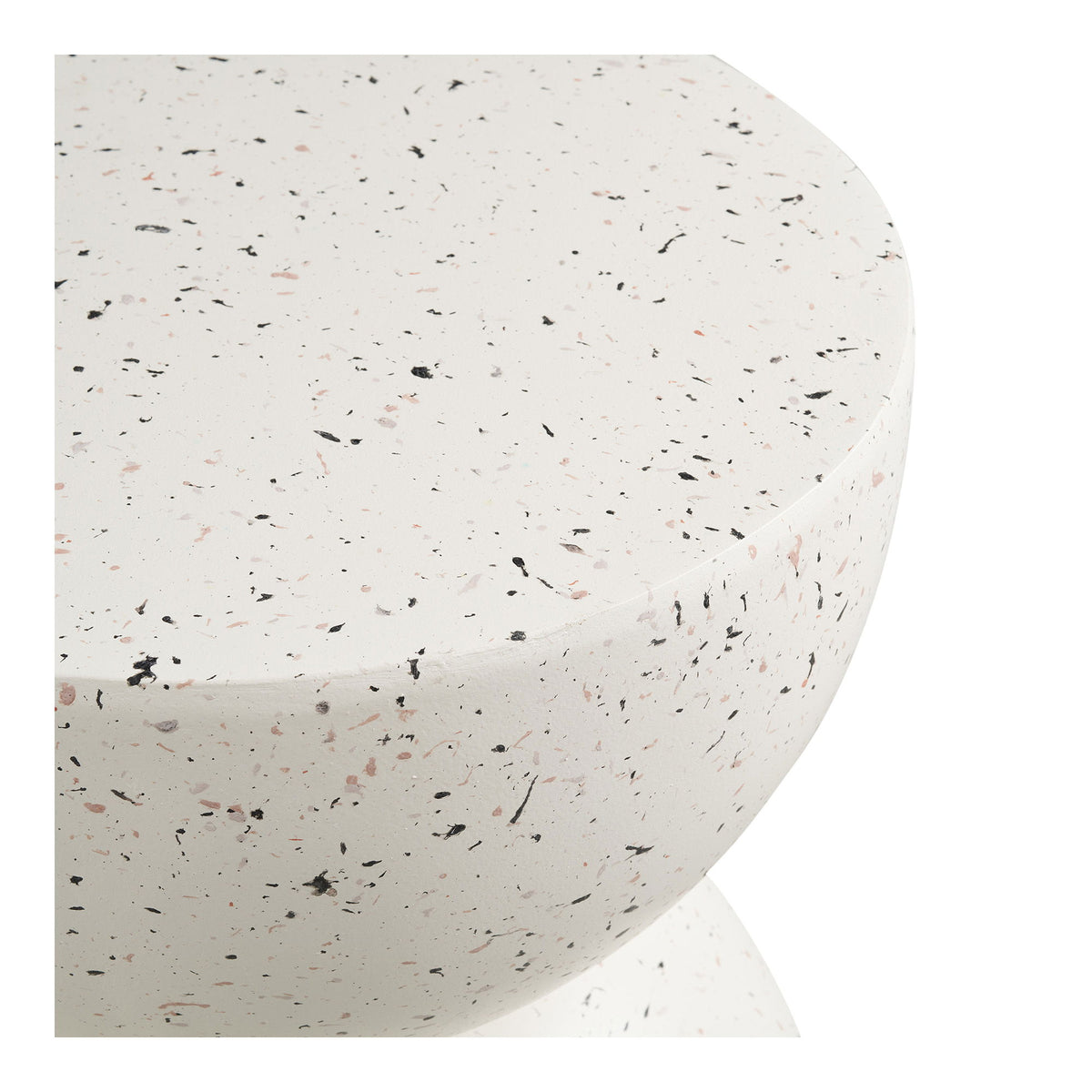 Table d’appoint Bonita effet terrazzo – Ø40 × H45 cm