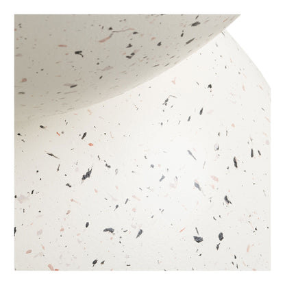 Table d’appoint Bonita effet terrazzo – Ø40 × H45 cm