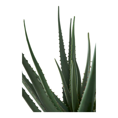 Aloe Vera artificielle verte en pot – plante décorative Ht 51 cm