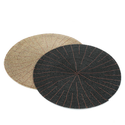 Le Set de Table Perlé - Noir