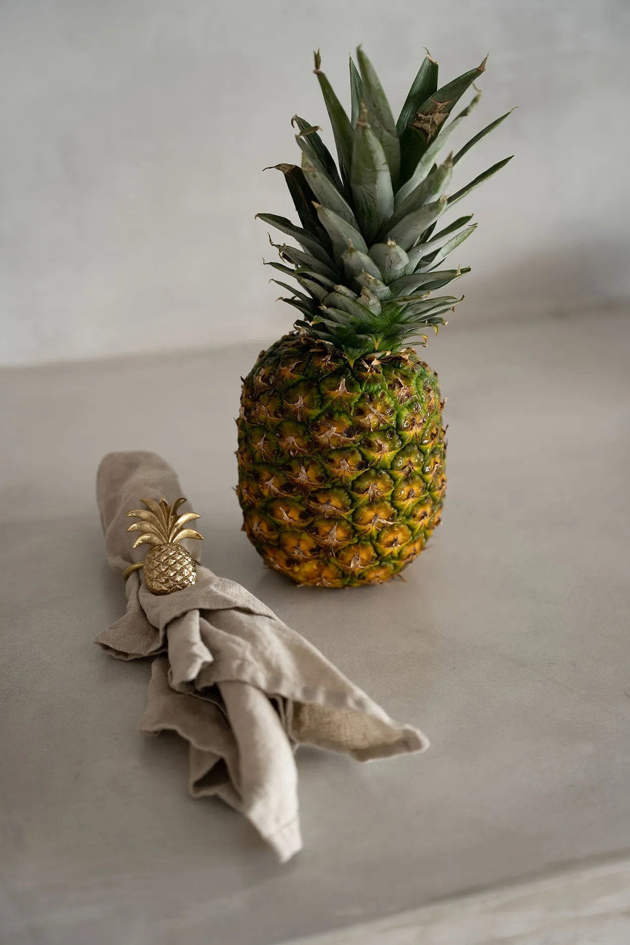 Le Rond de Serviette Ananas - Or