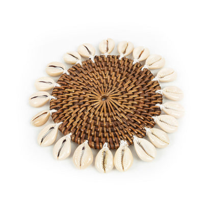 Le Sous-verre Colonial Shell - Brun Naturel