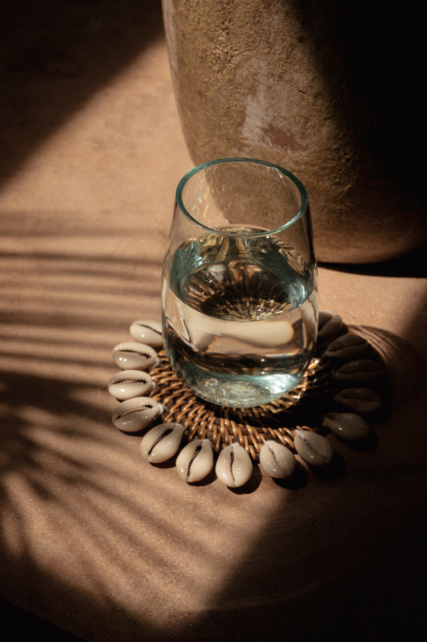 Le Sous-verre Colonial Shell - Brun Naturel