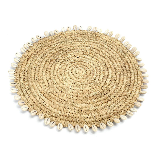 Le Set De Table Raffia Shell - Naturel