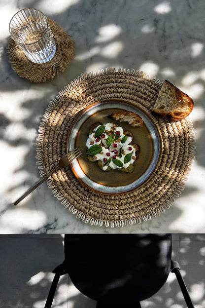 Le Set De Table Raffia Shell - Naturel