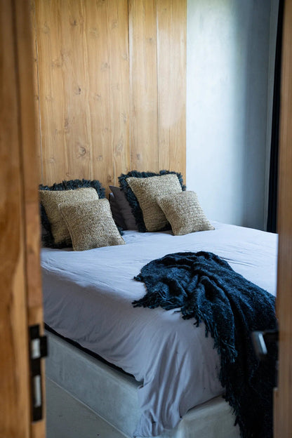 La Housse de Coussin Raffia Flores - Naturel - 40x40