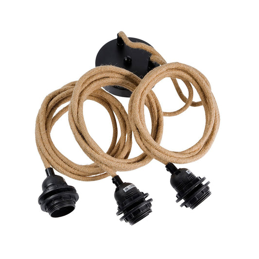 Luminaire pour Plafond - Naturel - 3 Luminaires