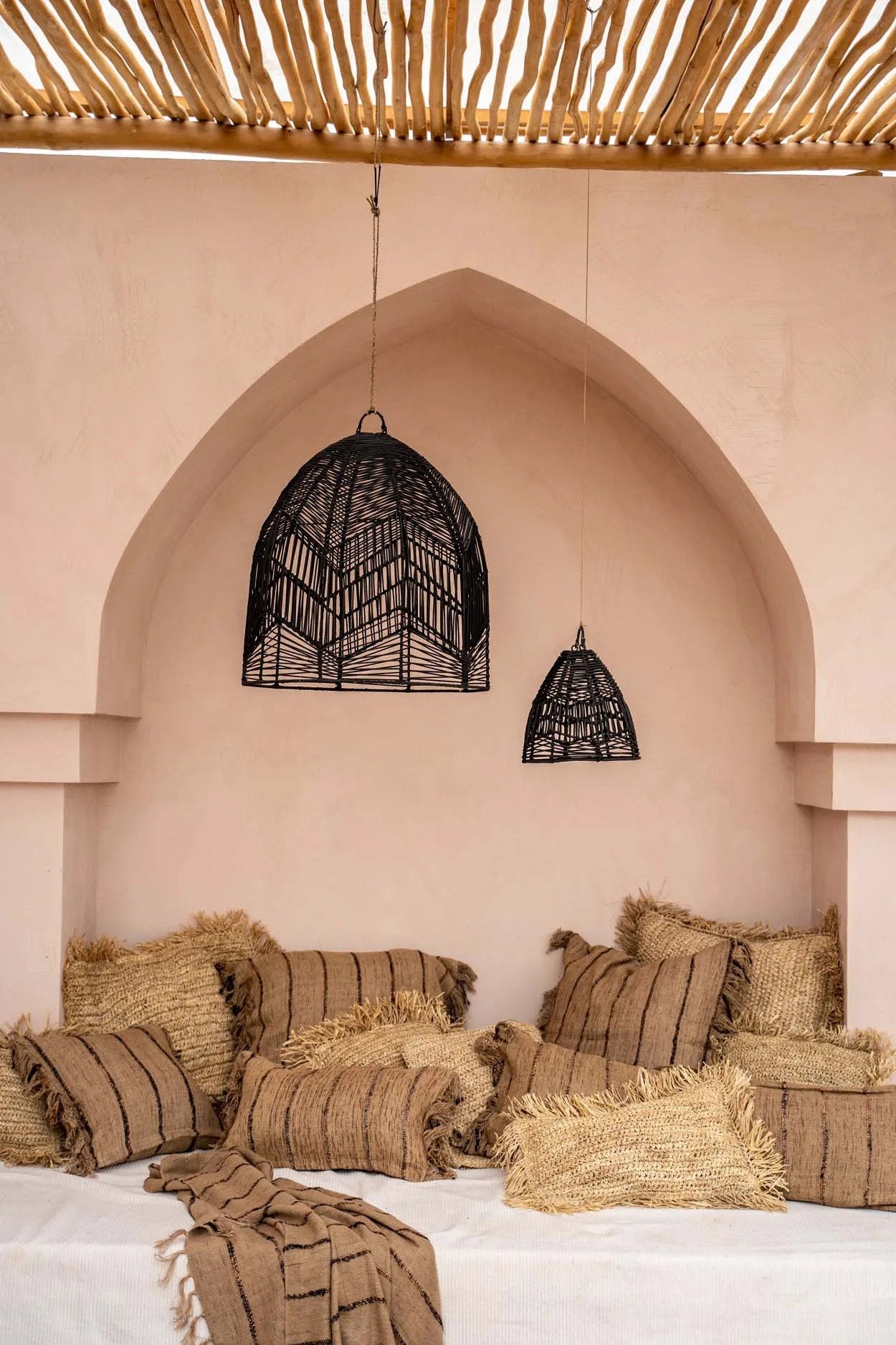 La Housse de Coussin Oh My Gee - Beige Noir - 40x40