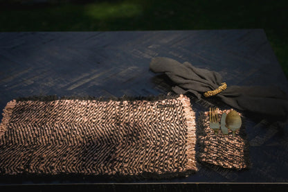 Sac à Couverts The Oh My Gee - Cuivre Noir - Lot de 4