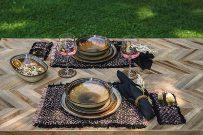 Sac à Couverts The Oh My Gee - Cuivre Noir - Lot de 4