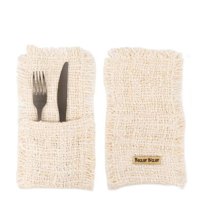 Sac à Couverts The Oh My Gee - Crème - Lot de 4