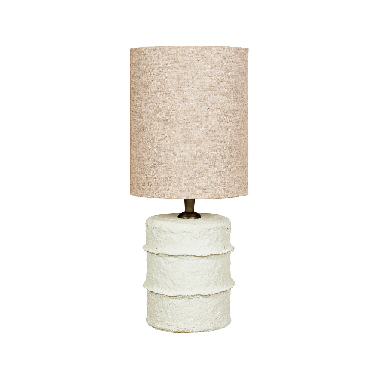 Lampe de table Contour en papier mâché blanc – Taille S