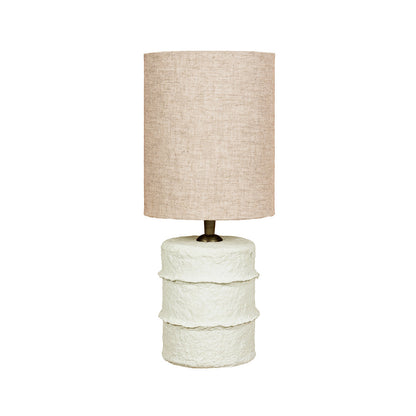 Lampe de table Contour en papier mâché blanc – Taille S
