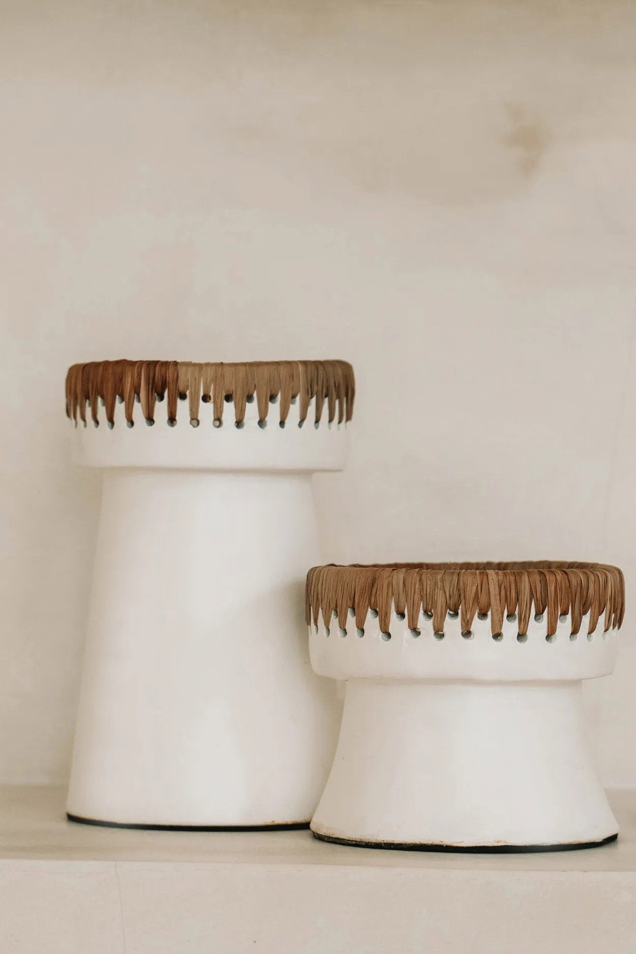 Le Bougeoir Pretty - Blanc Naturel - S