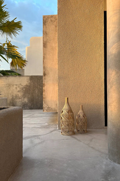 La Lampe Suspendue Garaffa - Naturel - L