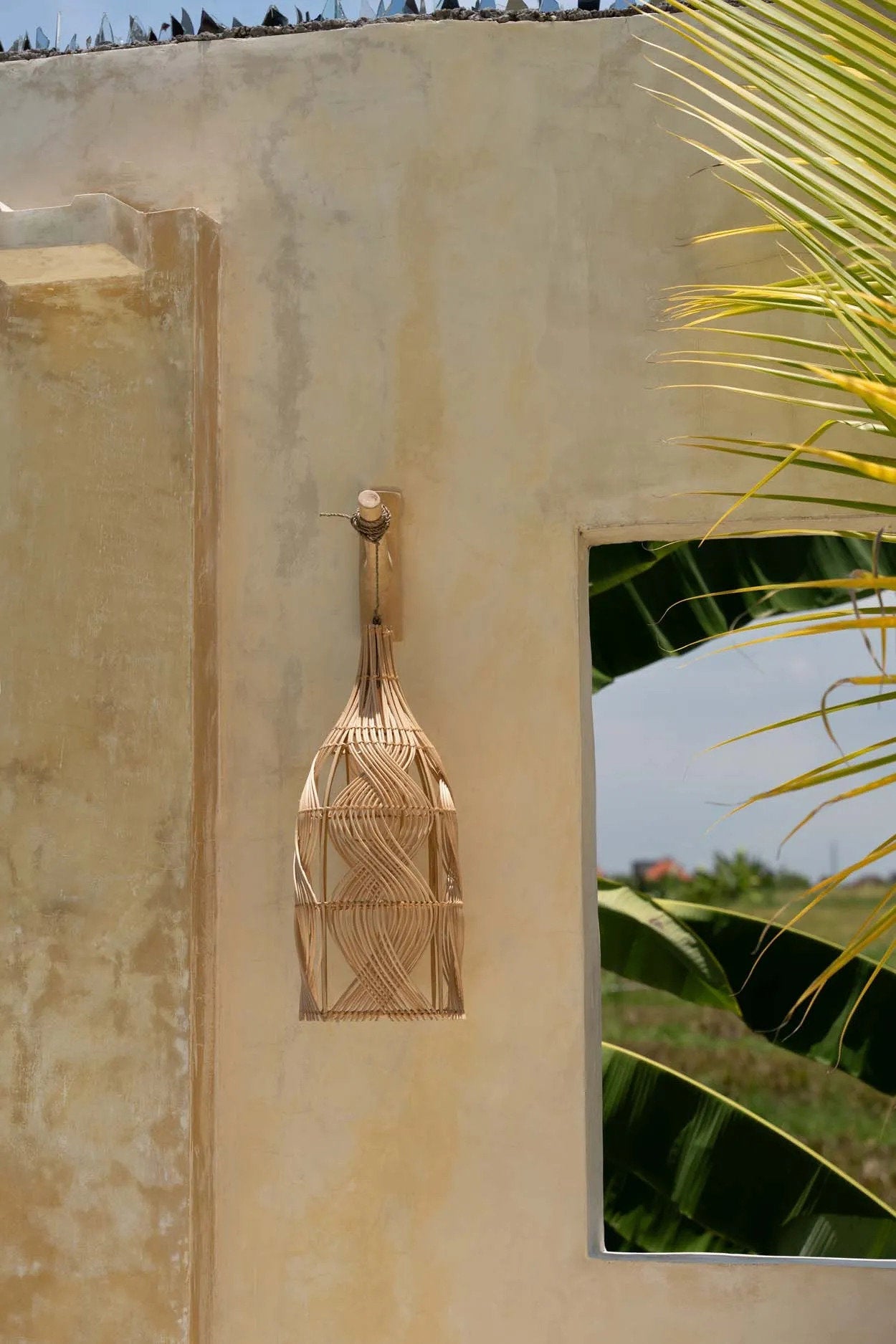 La Lampe Suspendue Garaffa - Naturel - M