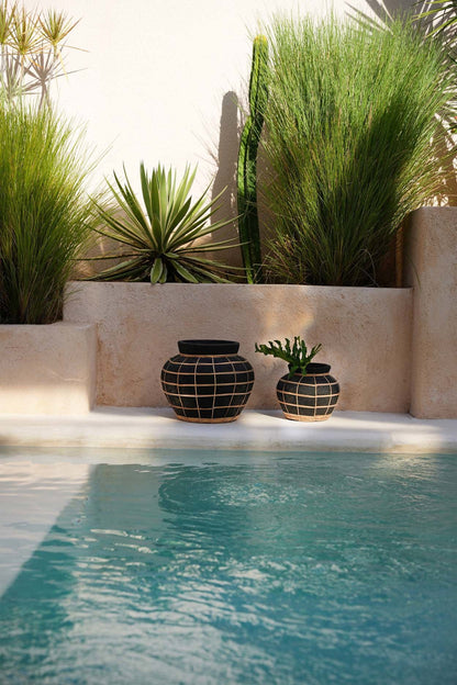 Le Vase Belly - Noir Naturel - S