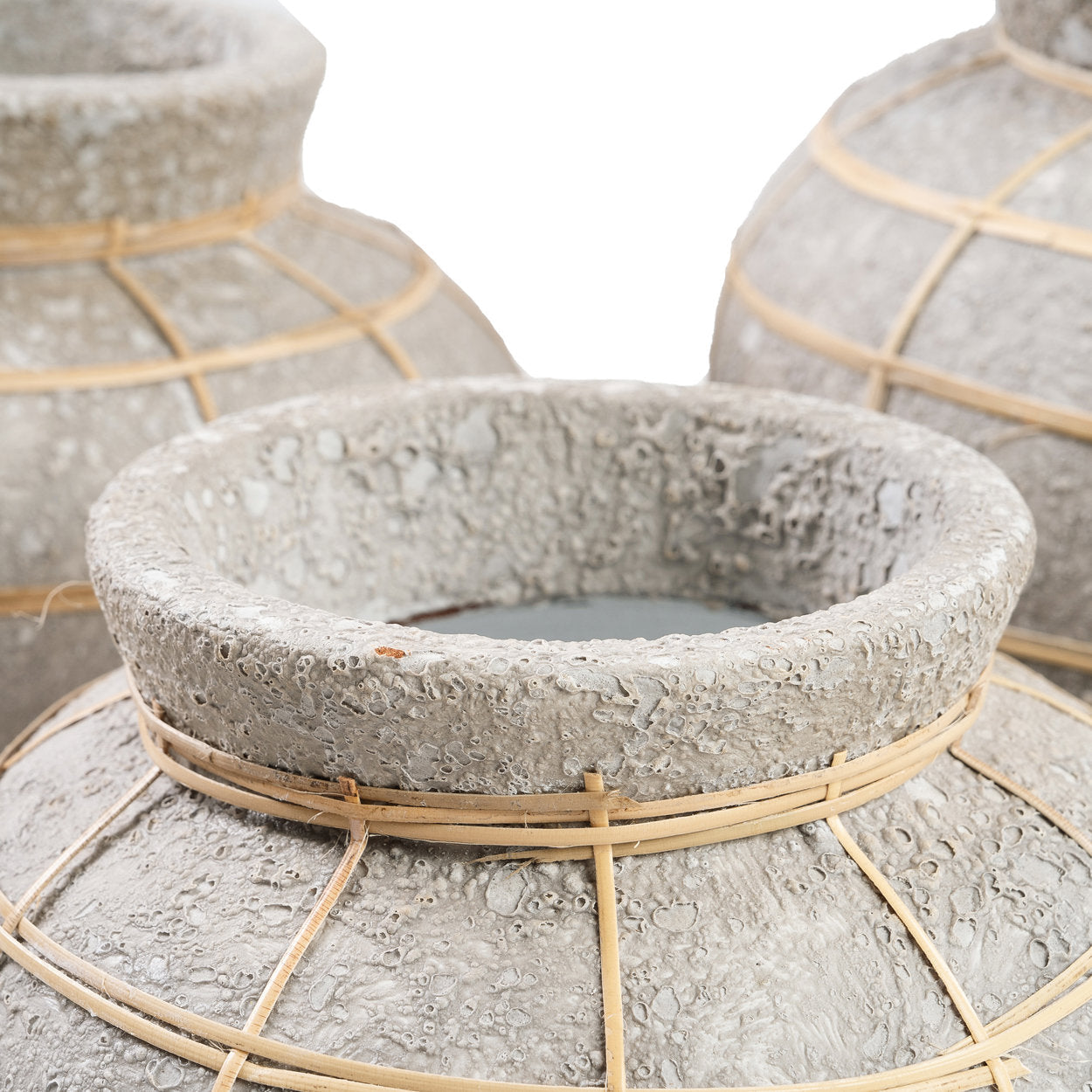 Vase Belly béton naturel en terre cuite – M