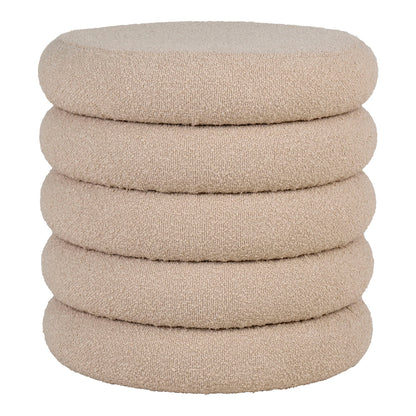 Pouf bouclé Brooklyn  Ø44x44 cm