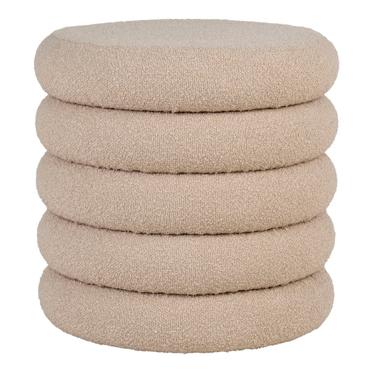 Pouf bouclé Brooklyn  Ø44x44 cm