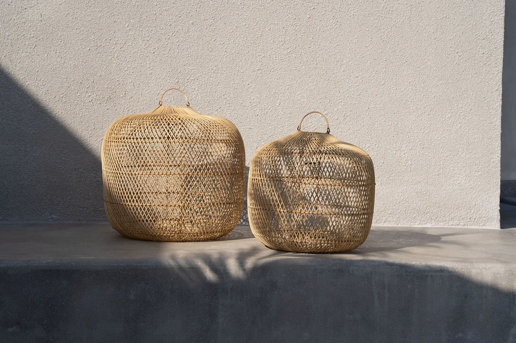 La Lampe Suspendue Batu Bolong - Naturel - L